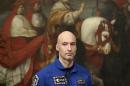 Italian astronaut Parmitano attends a meeting with PM Letta at Chigi palace in Rome