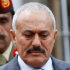 FILE - This Jan. 10, 2011 file photo shows Yemen President Ali Abdullah Saleh in Sanaa, Yemen. Saleh returned Friday Sept. 23, 2011 to the violence-torn Yemeni capital after more than three months of medical treatment in Saudi Arabia in a surprise move certain to further enflame battles between forces loyal to him and his opponents. (AP Photo/Hani Mohammed, File)