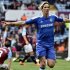 Chelsea's Torres celebrates scoring during their English Premier League soccer match in Birmingham