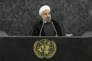 Iranian President Hassan Rouhani addresses a High-Level Meeting on Nuclear Disarmament during the 68th United Nations General Assembly at U.N. headquarters in New York