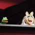 The Muppets, Kermit the Frog, left and Miss Piggy rehearse for the 84th Academy Awards, Saturday, Feb 25, 2012 in Los Angeles. (AP Photo/Chris Carlson)