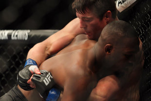 Jon Jones defeats Chael Sonnen during UFC 159. (USA TODAY Sports)