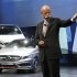 Daimler AG's Chief Executive Officer Dieter Zetsche gives a speaks next to the new Mercedes-Benz A Class model on media day at the Paris Mondial de l'Automobile