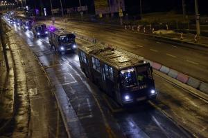 Buses transport migrants from a transit zone to the&nbsp;&hellip;
