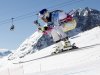 Lindsey Vonn of the US competes in the second training of the women's alpine skiing World Cup Downhill event in St. Moritz, Switzerland, Jan. 26, 2012. (AP Photo/Keystone, Urs Flueeler)