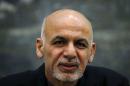 File photo shows Afghanistan's President Ashraf Ghani speaking during a news conference in Kabul, Afghanistan