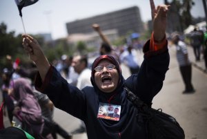 Protesters take to the streets in Egypt