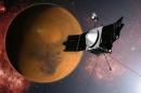 the MAVEN spacecraft approaches Mars