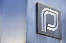 The Planned Parenthood logo is pictured outside a clinic in Boston