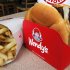 In this Monday, May 6, 2013, photo, a Wendy's single with cheese large combo meal is photographed at a Wendy's restaurant in Mt. Lebanon, Pa. The Wendy's Co. reports quarterly financial results before the market opens on Wednesday, May 8, 2013. (AP Photo/Gene J. Puskar)