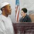 In a courtroom sketch, Umar Farouk Abdulmutallab, the man who tried blowing up a Northwest Airlines flight on Christmas Day 2009 is sentenced to life in prison by U.S. District Judge Nancy Edmonds in federal court in Detroit, Thursday, Feb. 16, 2012. (AP Photo/Jerry Lemenu)