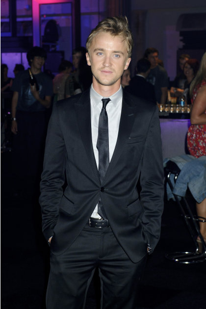 British actor Tom Felton arrives for the after show party for Harry Potter and The Deathly Hallows: Part 2, Thursday, July 7, 2011 in London. (AP Photo/Jonathan Short)
