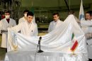 Iran's President Mahmoud Ahmadinejad attends an unveiling ceremony of new nuclear projects in Tehran