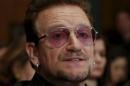U2 lead singer Bono testifies before a Senate Appropriations State, Foreign Operations and Related Programs Subcommittee