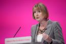 Deputy Leader of the Labour Party Harriet Harman in Manchester on September 24, 2014