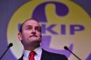 United Kingdom Independence Party MP Douglas Carswell delivers a speech in Margate, Kent, southeast England, on February 28, 2015