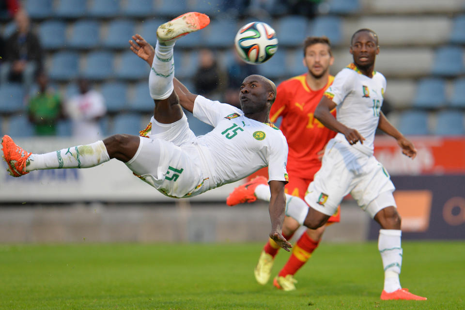 Cameroon scores first goal: photo; AP Photo