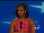 First Lady Michelle Obama Addresses The Democratic Convention