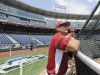 FILE - In this June 14, 2012, file photo, Arkansas coach Dave Van Horn watches batting practice at TD Ameritrade Park in Omaha, Neb.  The Razorbacks are ranked No. 1 in three major polls after tying for third in last year's CWS. (AP Photo/Eric Francis, File)