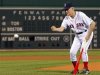 Red Sox legend Pesky throws out ceremonial first pitch before MLB American League baseball game against the Blue Jays in Boston