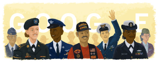 People Are Slamming the Veterans Day Google Doodle for Not Being White Enough