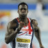 Britain's Dwain Chambers competes in a Men's 60m first round heat during the World Indoor Athletics Championships in Istanbul, Turkey, Friday, March 9, 2012.  (AP Photo/Martin Meissner)