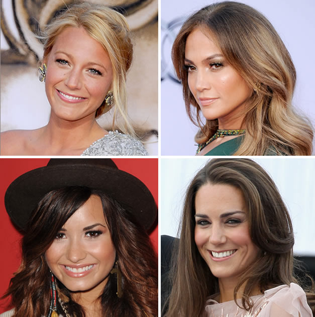 Blake Lively, Jennifer Lopez, Demi Lovato e Kate Middleton já aderiram ao gloss. Fotos: GettyImages.