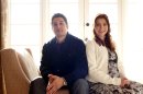 In this March 18, 2012 photo, actors Jason Biggs, left, and Alyson Hannigan pose for a portrait during a media day for the upcoming feature film 