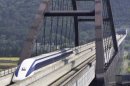 An earlier version of the maglev train performed a test run in Yamanashi, which clocked in at 281 mph on September 20, 2000.