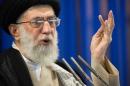 Iran's Supreme Leader Ayatollah Ali Khamenei speaks during Friday prayers in Tehran