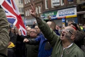 Protesters chant during a demonstration by the UK branch&nbsp;&hellip;