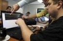 Attacking team members work to hack into a network during a drill at a Department of Homeland Security cyber security defense lab at the Idaho National Laboratory