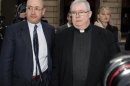 Monsignor Lynn returns to the courthouse after lunch recess on the opening day of his child sex abuse trial in Philadelphia, Pennsylvania