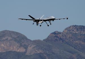 A U.S. Customs and Border Patrol drone aircraft lifts&nbsp;&hellip;