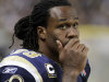 St. Louis Rams running back Steven Jackson looks on from the sidelines during the fourth quarter of an NFL football game against the Philadelphia Eagles, Sunday, Sept. 11, 2011, in St. Louis. (AP Photo/Seth Perlman)