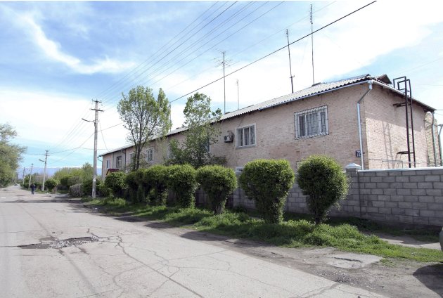 The house formerly inhabited by Boston bomb suspects Tamerlan and Dzhokhar Tsarnaev in the Kyrgyz city of Tokmok