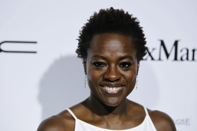 Actress Viola Davis arrives to attend the Women in Film pre-Oscar cocktail party in Beverly Hills, California