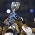The Grey Cup is hoisted by the Toronto Argonauts after they defeated the Calgary Stampeders in the 100th CFL Grey Cup championship football game in Toronto