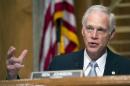 Senate Homeland Security and Governmental Affairs Committee Chairman Sen. Ron Johnson, R-Wis. speaks about a security threat which disrupted the committee's oversight hearing to examine the Transportation Security Administration's (TSA) challenges, Tuesday, June 9, 2015, on Capitol Hill in Washington. (AP Photo/Cliff Owen)