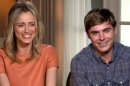 Zac Efron and Taylor Schilling at the 'The Lucky One' junket in Los Angeles on April 1, 2012 -- Access Hollywood