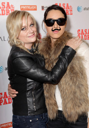 Amy Poehler and Aubrey Plaza Photo by Todd Williamson WireImage 