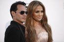 FILE - In a May 20, 2010 file photo, singers Mark Anthony and Jennifer Lopez arrive for the amfAR Cinema Against AIDS benefit during the 63rd Cannes international film festival, in Cap d'Antibes, southern France. The exes have announced that they'll perform together on May 26 in Las Vegas as part of 