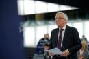 European Commission President Juncker addresses the European Parliament during a debate in Strasbourg