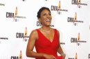ABC newscaster Robin Roberts arrives at the 43rd annual Country Music Association Awards in Nashville