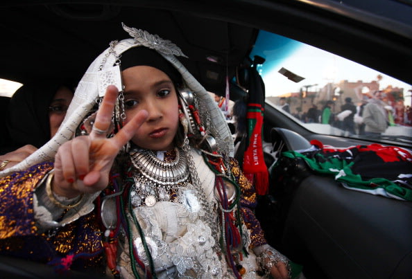 احتفالات الليبيين بمرور عام على ثورتهم ضد القذافي 139067916-jpg_171113