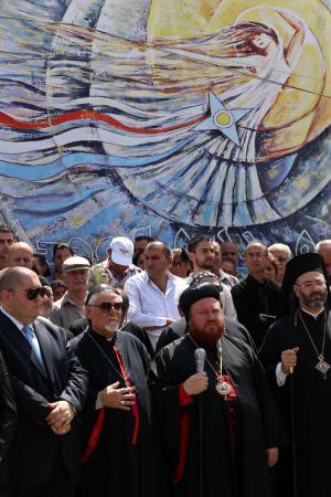 Iraqi Christian clerics and worshipers rally outside&nbsp;&hellip;
