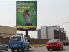 Motorists drive past a Zamtel billboard on Great North in Lusaka