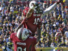 South Carolina wide receiver Damiere Byrd (10) celebrates with tight end Rory Anderson (81) after scoring on a 56-yard first-quarter touchdown against Michigan during the Outback Bowl NCAA college football game, Tuesday, Jan. 1, 2013, in Tampa, Fla. (AP Photo/Chris O'Meara)