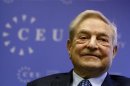 Soros Fund Management Chairman George Soros smiles before his speech at the Central European University in Budapest