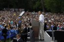 President Barack Obama speaks during a campaign event at University of Colorado Boulder, Sunday, Sept. 2, 2012, in Boulder, Colo. (AP Photo/Pablo Martinez Monsivais)